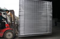 Panneau de clôture temporaire amovible galvanisé à chaud avec pieds |   Barrière de contrôle des foules portable à louer