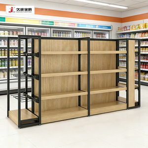 Espositori in Legno Personalizzati JIUSHUN a 4-6 Ripiani Robusti per Negozi - Product Image 5