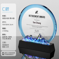 Trophées de cristal de montagne colorés créatifs sur mesure