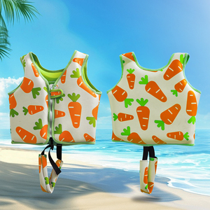 مريح لون مشرق كامل الجبهة سستة النايلون السلامة السباحة الأطفال سترة الطفو سترة تعويم سترة تعويم - Product Image 6