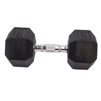 Haltères de fitness pour hommes SPORTVUE GC-101, poignée antidérapante, certifiés CE, en acier et caoutchouc, design hexagonal, durables, pour la musculation des bras