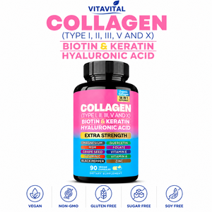 Cápsulas de Colágeno Marino, Biotina y Queratina, Alta Proteína, Antioxidante, Antienvejecimiento, Aclarante de Piel, OEM, ODM, Marca Privada, Personalizado - Product Image 1