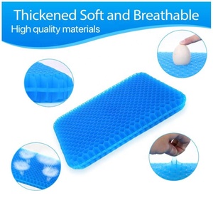 Honeycomb Gel Seat Cushion Cooling Rectangle Chair <b>Pad</b> for Buttocks Support Breathable Waterproof Design - Product Image 6