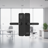 KUNCI PINTU Pintar Anti Maling Tahan Air Nirkabel Wifi Sidik Jari Aluminium KUNCI Pintu Digital Pintar