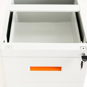 Mesa de ordenador de oficina de escritorio ajustable de <span class=keywords><strong>4</strong></span> cajones con armario muebles de escritorio de oficina de Metal a la venta - Product Image 3