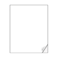 A4 blanche brillante A4 étiquette étanche pleine feuille avec doublure jaune papier auto-adhésif sans bois pour imprimante à jet d'encre et laser