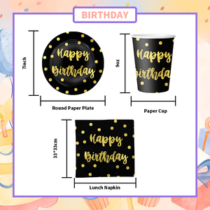 Xieli Vietnam Vaisselle De Fête <span class=keywords><strong>Jetable</strong></span> <span class=keywords><strong>Joyeux</strong></span> <span class=keywords><strong>Anniversaire</strong></span> Assiettes De Célébration Tasse <span class=keywords><strong>Serviette</strong></span> Fournitures De Fête - Product Image 6