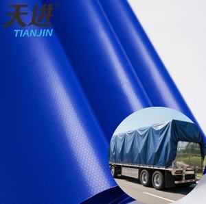 Тент из ПВХ TianJin 650 GSM, водонепроницаемый виниловый тент, покрытие для грузовиков, устойчивый к атмосферным воздействиям, износостойкий, светонепроницаемый, промышленный тент - Product Image 1
