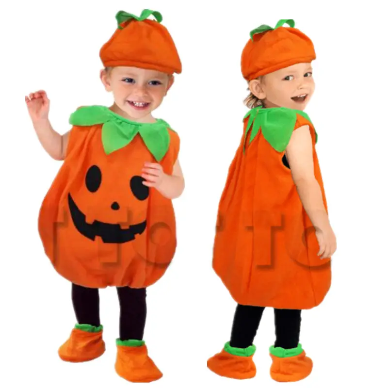 Factory Wholesale Children's Pumpkin Costume Halloween Performance Costume
