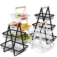 Égouttoir à vaisselle pliable à double niveau en fer – Organisateur de rangement de cuisine portable et durable pour évier