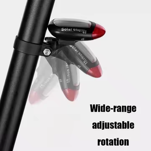 Feu arrière de <span class=keywords><strong>vélo</strong></span> à LED rechargeable à énergie solaire-Feu de sécurité arrière de <span class=keywords><strong>vélo</strong></span> étanche <span class=keywords><strong>pour</strong></span> la conduite de nuit à double alimentation - Product Image 6