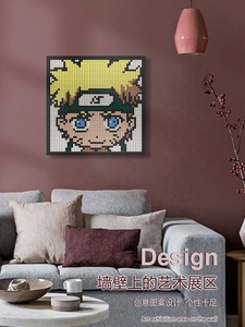 48x48 pixel nghệ thuật xây dựng khối tự làm lắp ráp Tường Chân dung giáo dục 1x1 chấm gạch mô hình đồ chơi cho trẻ em - Product Image 4