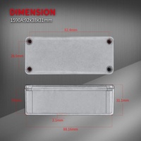 Boîtier en aluminium pour pédale de guitare Xgh OEM ODM