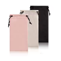 Pochette personnalisée avec logo imprimé pour lunettes de soleil, étui en tissu doux en microfibre pour lunettes, emballage pour lunettes de soleil