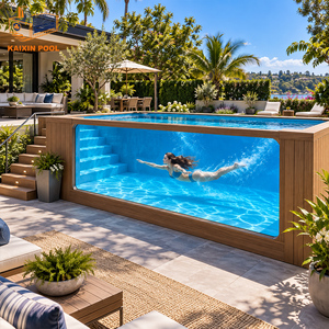 Meilleure Vente <span class=keywords><strong>Piscine</strong></span> Conteneur Hors Sol en Fibre de <span class=keywords><strong>Verre</strong></span> Transparente Tropicale 20ft 40ft, <span class=keywords><strong>Piscine</strong></span> Nageuse, Jacuzzi, Spa de Plongée Profonde, <span class=keywords><strong>Piscine</strong></span> Sirène - Product Image 1
