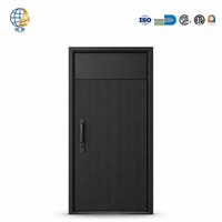 Porte en métal moderne personnalisée anti-effraction avec charnière silencieuse 150 kg pour entrée de villa, appartement résidentiel, design moderne