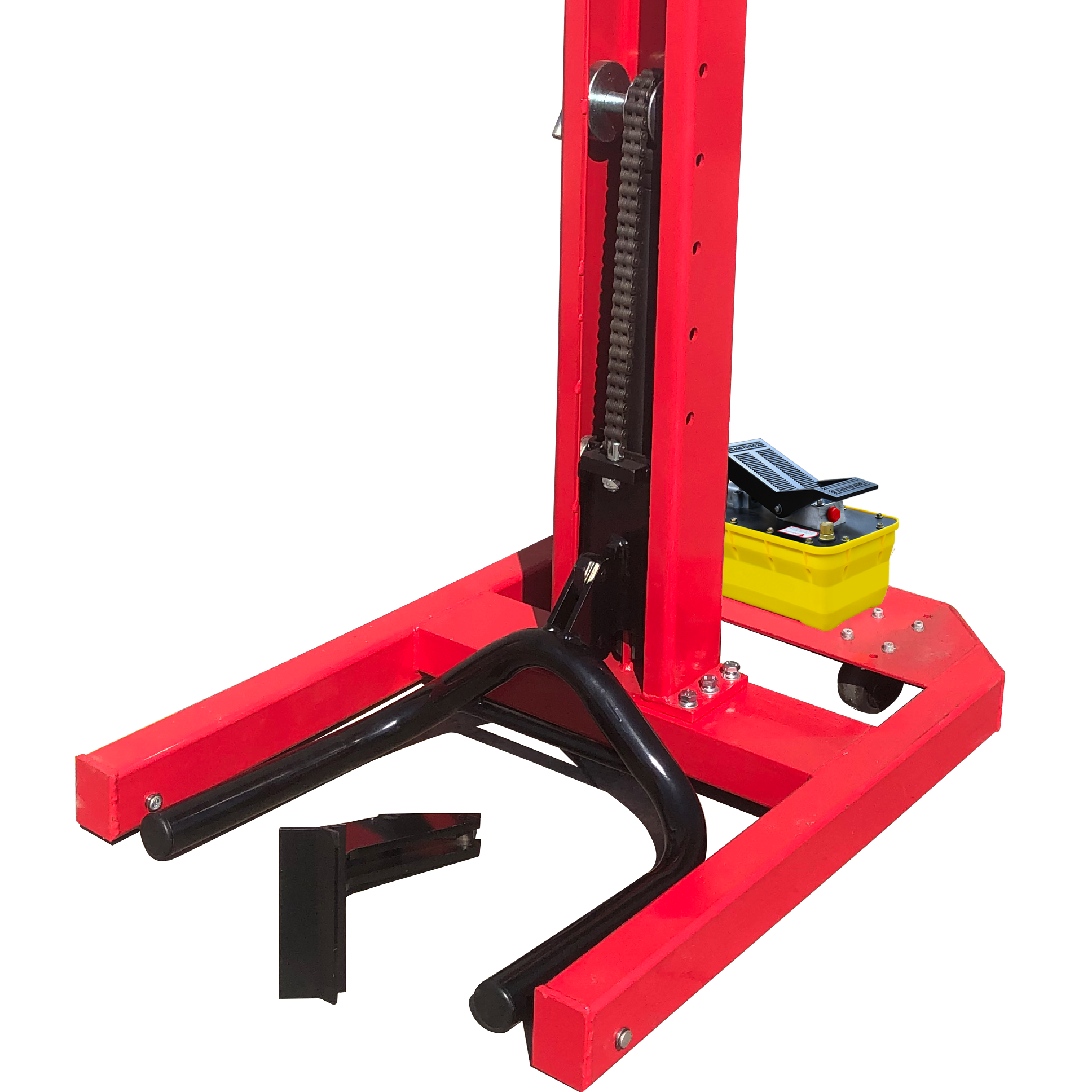 Портативный гидравлический воздушный/гидравлический автоподъемник с одной стойкой