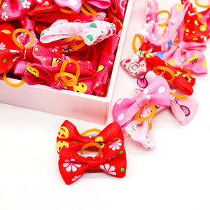 Saint Valentin Tanabata Festival Pet Supplies Chat Coiffe Arc Cheveux Teddy Yorkshire Chien Bijoux Headflower pour Été Hiver - Product Image 4