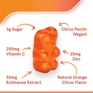 Biochealth Vegan 1000mg Vitamina C Gummies Suplementos multivitamínicos del sistema inmune con zinc para adultos y niños Gummy Candy <span class=keywords><strong>Dosage</strong></span> - Product Image 2