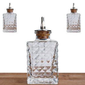 Offre Spéciale 90ml Premium Bar Tool Carré Bitters Bouteille Verre avec Métal Top <span class=keywords><strong>Cocktail</strong></span> Barman Spécial - Product Image 4