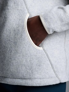Recycled Wool Blend Lightweight Breathable Warmth Double Side Antibacterial Anti-odour Zip Eco Friendly Hoodies <b>Sweatshirts</b> - Product Image 6