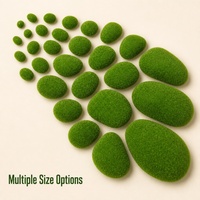 Pierres artificielles en mousse PVC floquées pour jardin féerique, bonsaï, terrarium, décoration paysagère – Vente en gros