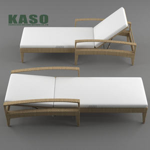 Tumbona para Piscina, Tumbona para Jardín, Muebles de Jardín para Villa, Tumbona de Aluminio para Exteriores - Product Image 1