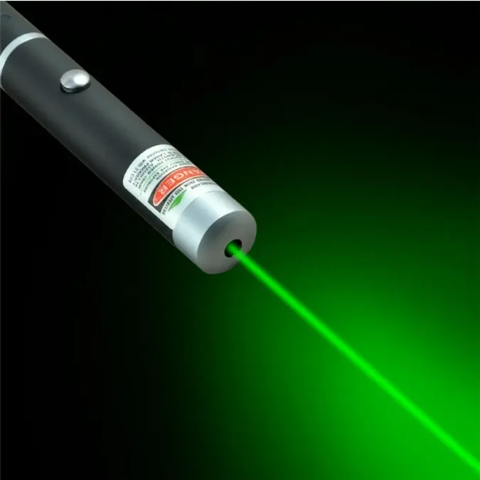 5MW650nmグリーンレーザーペンブラックストロング可視光ビームレーザーポインター3色パワフルミリタリーラスターポインターペン