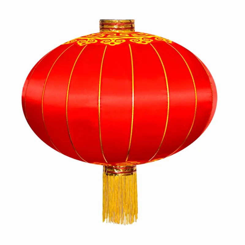 New design Chinese New Year traditional silk red lantern Spring Festival decoration supplies