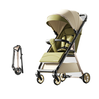 Poussette pour bébé, poussette légère pour les voyages en avion, poussette de haute qualité, pliage ultra compact, poignée à levier unique.
