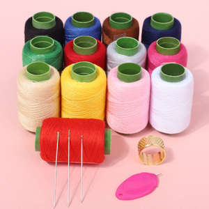Hilo de coser de algodón de 300m, duradero, para coser ropa a mano, bobinas pequeñas de colores - Product Image 3