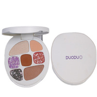 Palette de fards à paupières en poudre, couleurs terre, lait et café, effet métallique, nacré et mat, waterproof, polyvalente pour le quotidien, forme spéciale