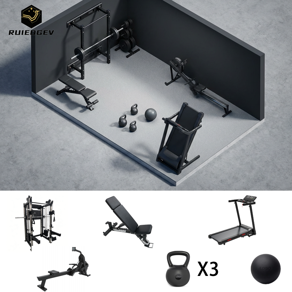 Customized Fitness Space Design Solutions Home Garage Gym Equipment Set Package Multifunctional for Small Spaces