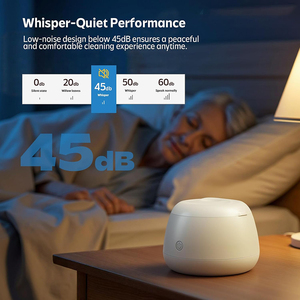 เครื่องทำความสะอาดฟันปลอมแบบอัลตราโซนิก 48kHz พร้อมหลอด UV 4 หลอด สำหรับใช้ในครัวเรือน ความจุ 200 มล. - Product Image 6