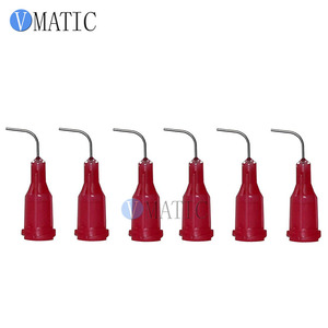 VMATIC 25 Gauge 90 °   Aiguille de distribution incurvée TE, tube en acier inoxydable de 1/2 pouce et moyeu en plastique PP - Product Image 1