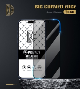 Golden Diamond Antistatico ESD 30 °   Pellicola Protettiva Privacy Anti-Spia 3D in Vetro Temperato per <span class=keywords><strong>iPhone</strong></span> 17 16 15 Air Pro Max - Product Image 2