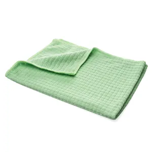 Ultra Clean Lint-free Household Small Grid Microfiber Cleaning Cloth