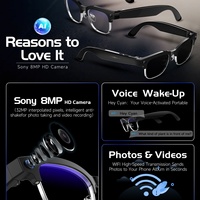 Gafas Inteligentes con IA y Realidad Aumentada Inalámbricas para Películas de Alta Calidad, Pantalla con Cámara 2K 4K, Lentes de Transición Magnéticas