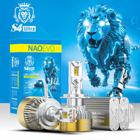 Bombilla LED para Faros Delanteros NAOEVO S4 Ultra de 100W, 4 Modos: Blanco/Amarillo/Cálido/Intermitente, Sin Errores Canbus, H7 H11 9005 9006