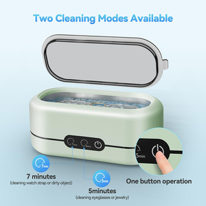 Meilleure Vente : <span class=keywords><strong>Nettoyeur</strong></span> Ultrasonique Haute Fréquence 48 kHz à 2 Modes pour Prothèses Dentaires et Gouttières Orthodontiques - Product Image 2