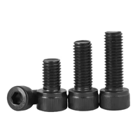 Vis à tête cylindrique à six pans creux en acier inoxydable noir DIN912 M1.6 M2 M2.5 M3 M4 M5 M6 M8 M10 M12