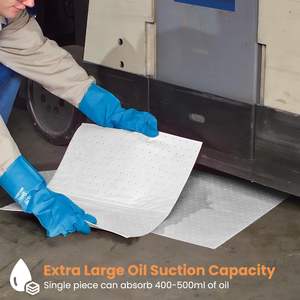 Feuilles absorbantes d'huile 100% avec ligne <span class=keywords><strong>de</strong></span> déchirement, fabricant <span class=keywords><strong>de</strong></span> tampons absorbants d'huile, produits absorbants, contrôle des déversements d'huile - Product Image 6