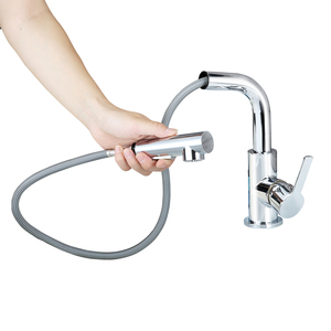 Nouvelle Robinet <span class=keywords><strong>Mitigeur</strong></span> de <span class=keywords><strong>Cuisine</strong></span> Monocommande en Acier Inoxydable Moderne Sans Plomb avec Douchette Extensible et Valve à Disque Céramique, Montage sur Plan - Product Image 2