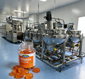 Bonbons à la <span class=keywords><strong>biotine</strong></span> pour les cheveux, bonbons gélifiés halal aux vitamines et aux fruits, avec options de capacité et ligne de production à capacité accrue - Product Image 1