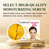 Patchs de gel pour les yeux au collagène or 24 carats, masques hydrogel, ensemble de patchs naturels anti-âge pour le contour des yeux