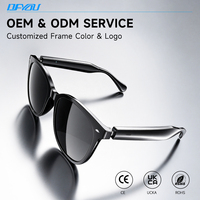 Lunettes de traduction IA H06 à conduction osseuse, écouteurs intra-auriculaires étanches IPX-4, lunettes intelligentes magnétiques pour OEM ODM