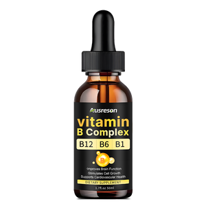 Ausreson OEM Gouttes de Complexe de Vitamines <span class=keywords><strong>B</strong></span> <span class=keywords><strong>13</strong></span>-en-1 pour Soutenir la Fonction Cérébrale et la Croissance Cellulaire – Complément Alimentaire - Product Image 1