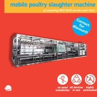 Machines mobiles modernes d'équipement d'abattoir de volaille à petite échelle