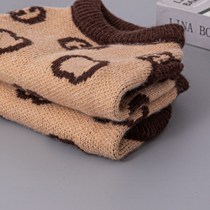 Pull en tricot doux et chaud pour animaux de compagnie, vêtements pour chiens GG <span class=keywords><strong>Jacquard</strong></span> pour petites races - Product Image 4