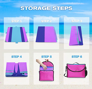 Mantas de Playa Extra Grandes de Lujo, Impermeables y Resistentes a la Arena, Ligeras, Portátiles, Plegables, Fáciles de Transportar, Tapete de Picnic - Product Image 5